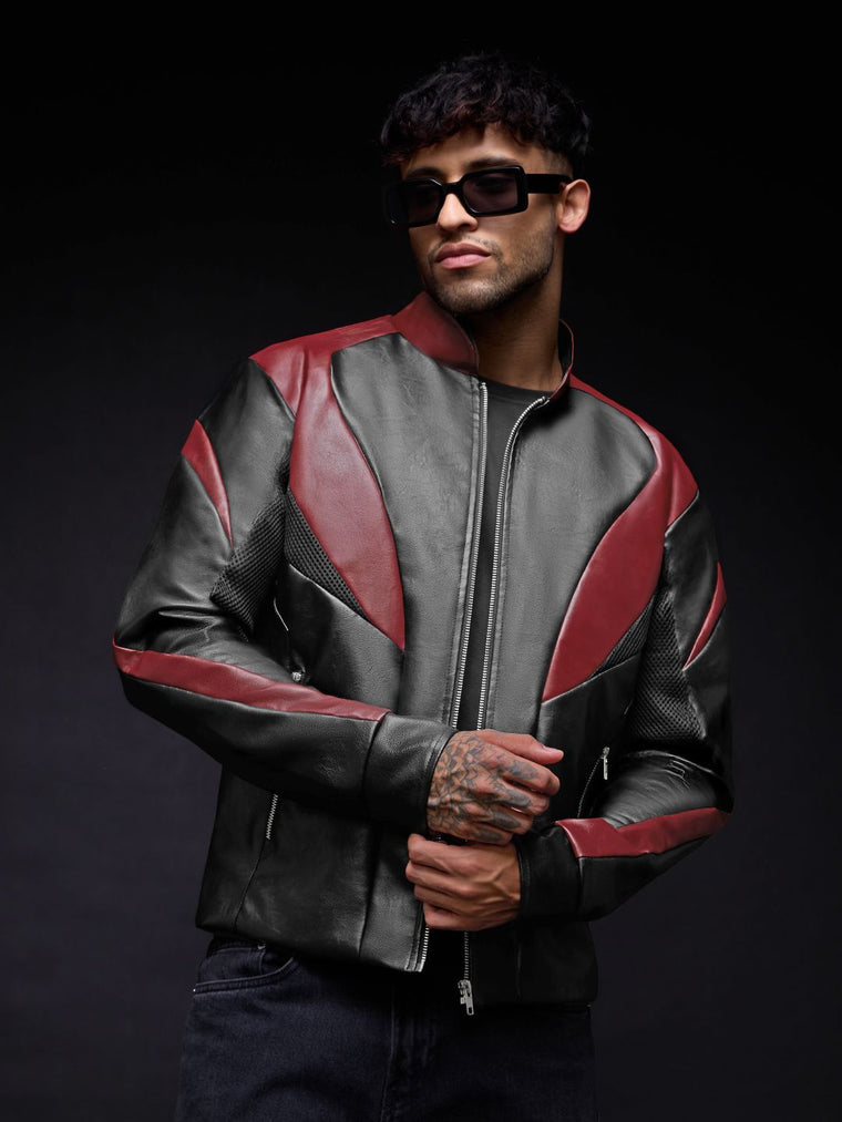 Biker Jacket: Red Ranger Biker Jackets
