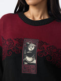 Kung Fu Panda: Warrior Strength Women Oversized Sweaters