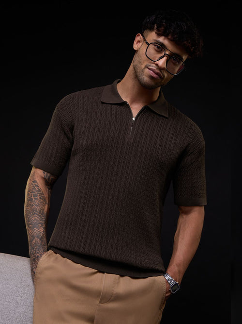 Textured: Turkish Coffee Classic Polos