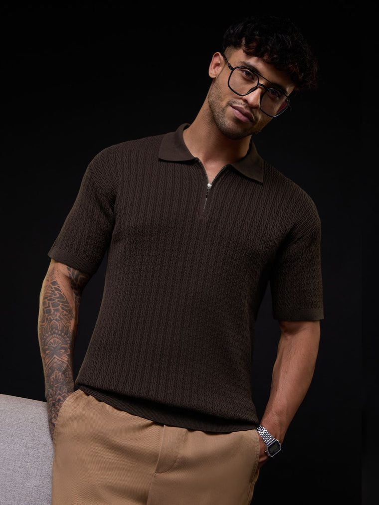 Textured: Turkish Coffee Classic Polos