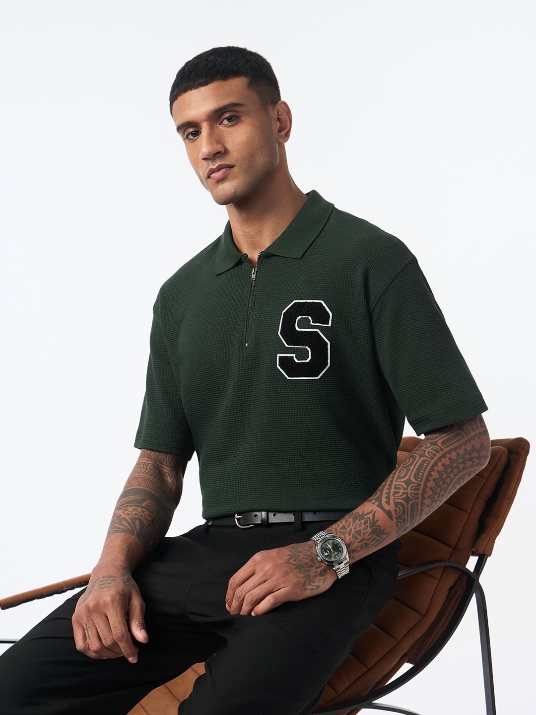 Textured Polo: Aspen Oversized Polos
