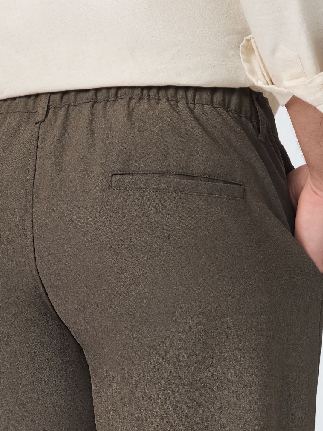 Pleated Pants: Cocoa Bean Men Super Flex Pants