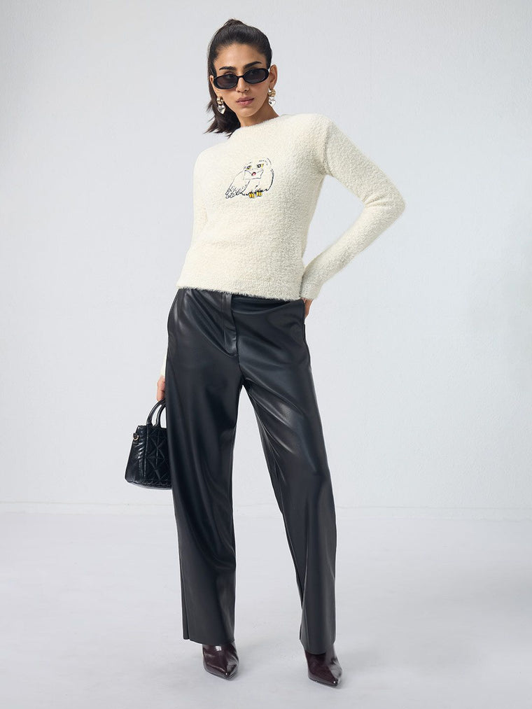 Harry Potter: Hedwig Women Fitted Sweaters