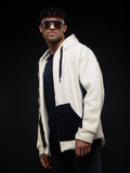 Zipper Hoodie: Monochrome Men Oversized Hoodies