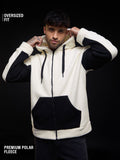 Zipper Hoodie: Monochrome Men Oversized Hoodies