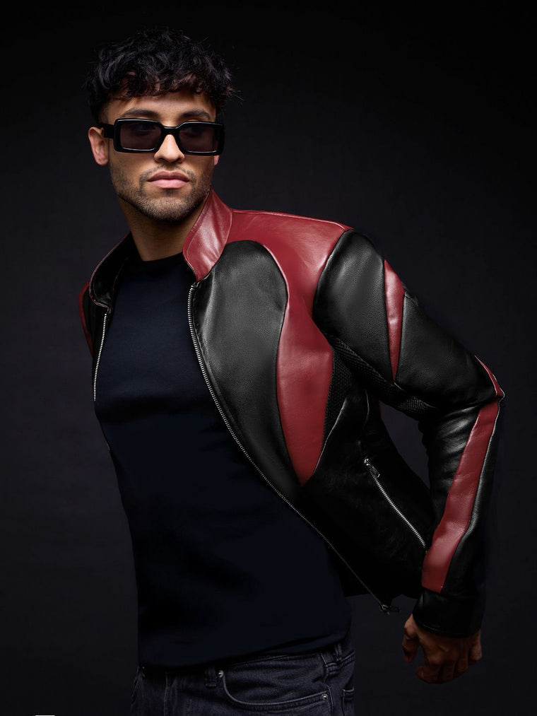 Biker Jacket: Red Ranger Biker Jackets