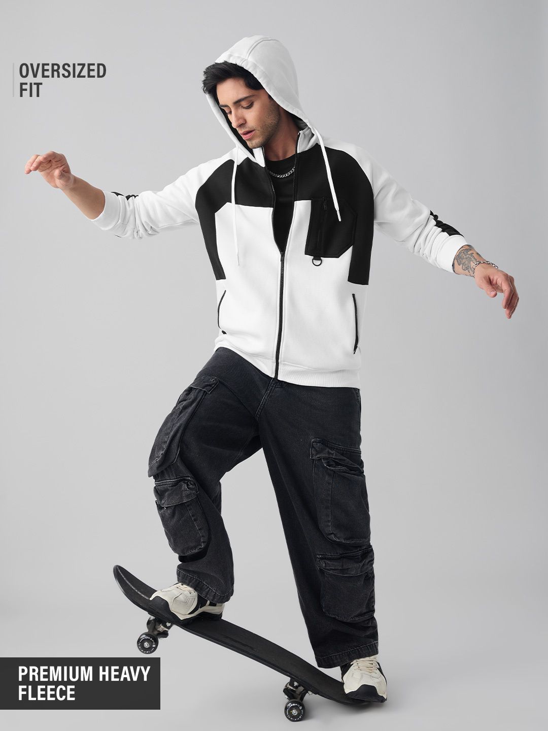 Zipper Hoodie: Stormline Men Oversized Hoodies