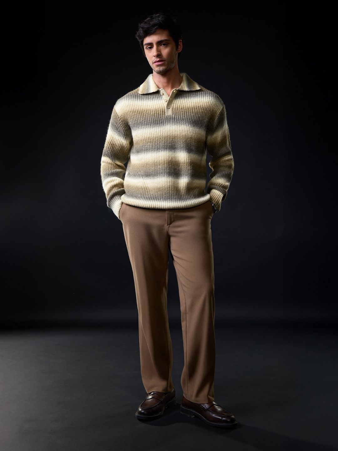 Ombre Sweater: Hazel Moss Oversized Pullovers