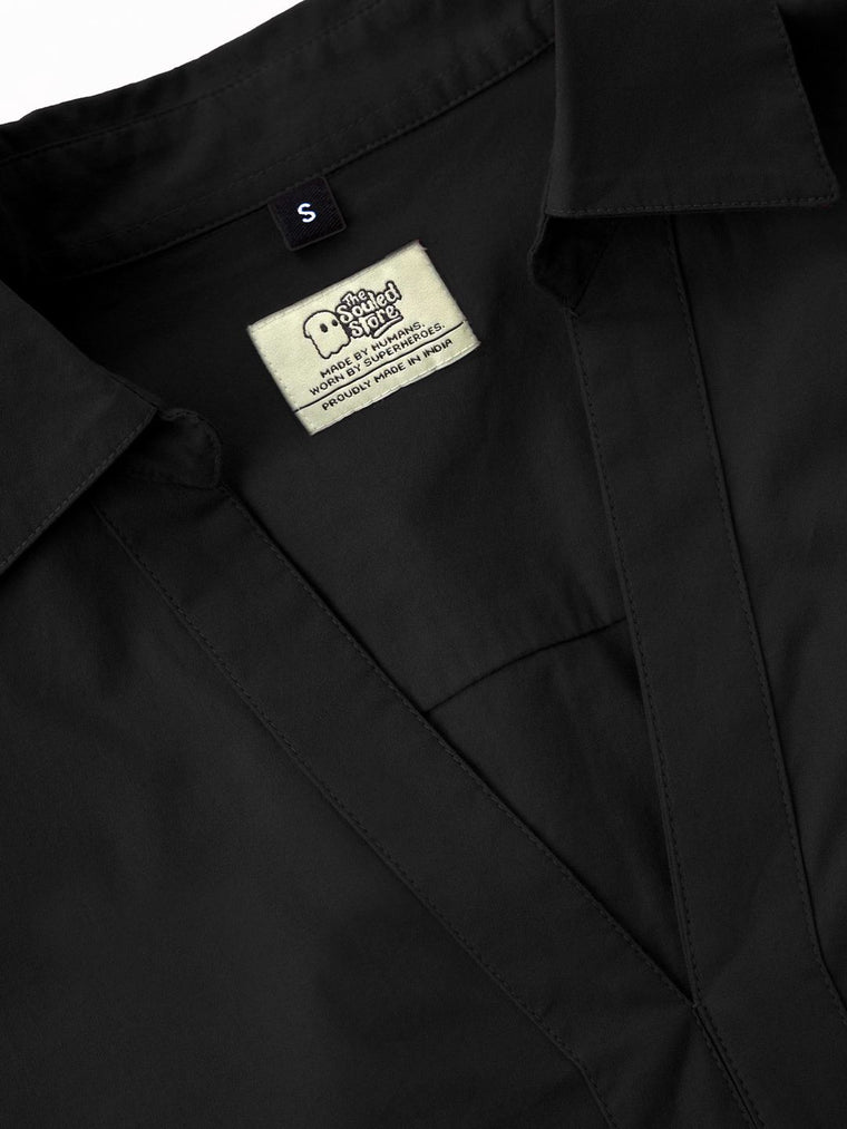 Corset Shirt: Onyx Women Fitted Shirts
