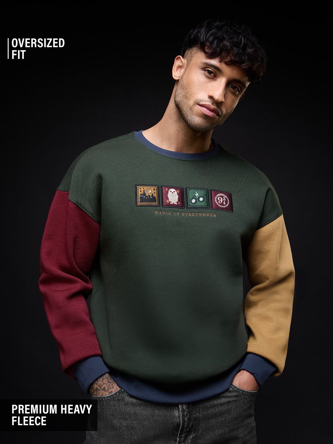 Harry Potter: Magic Is Everywhere Men Oversized Sweatshirts