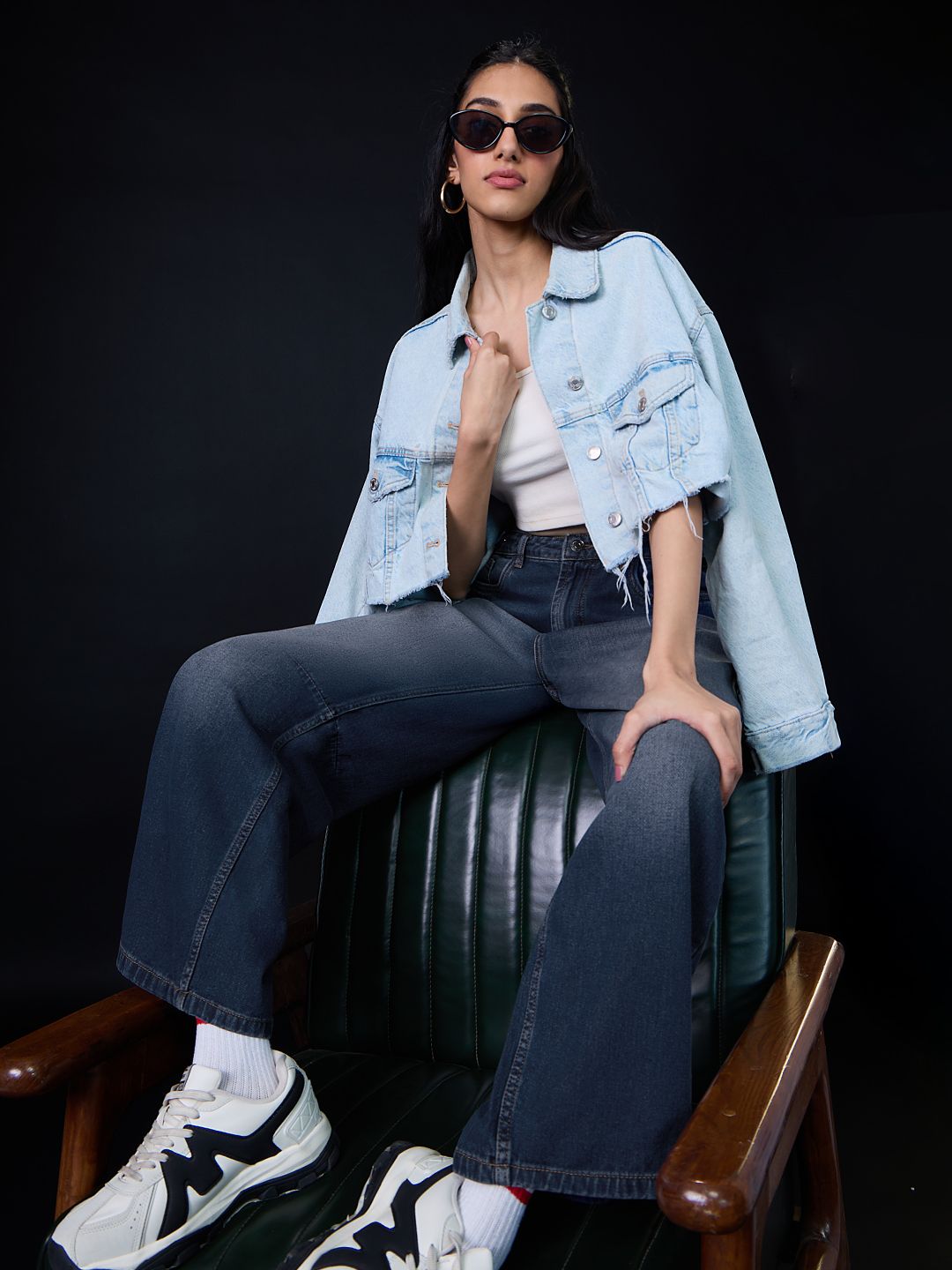 Barrel-Fit Denim: Midnight Women Barrel Denims
