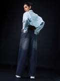 Barrel-Fit Denim: Midnight Women Barrel Denims