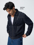 Denim Jacket: Raw Blue Denim Jackets