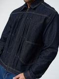 Denim Jacket: Raw Blue Denim Jackets