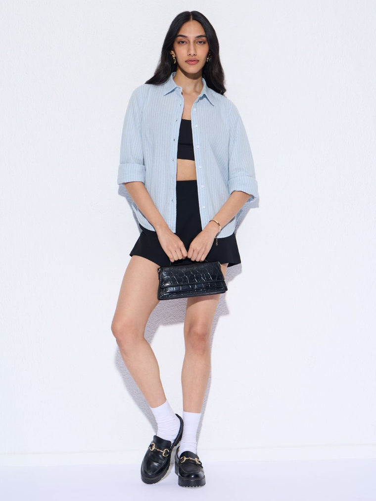Cotton Linen Shirt: High Tide Women Fitted Shirts