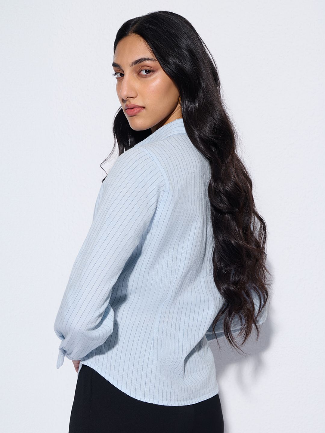 Cotton Linen Shirt: High Tide Women Fitted Shirts