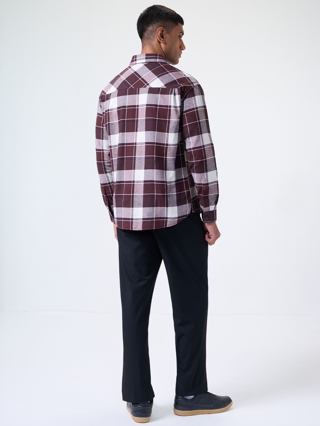 Plaid Shirt: Russet Men Relaxed Shirts