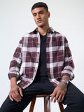 Plaid Shirt: Russet Men Relaxed Shirts