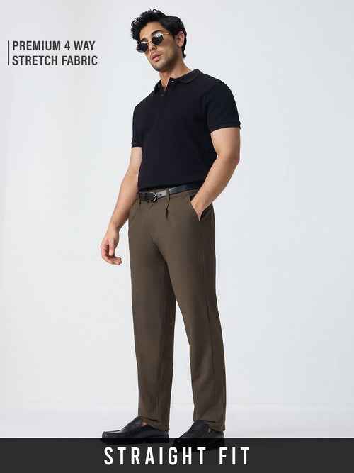 Pleated Pants: Dune Men Super Flex Pants