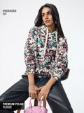 TSS Originals: Pink Scribble Women Oversized Hoodies