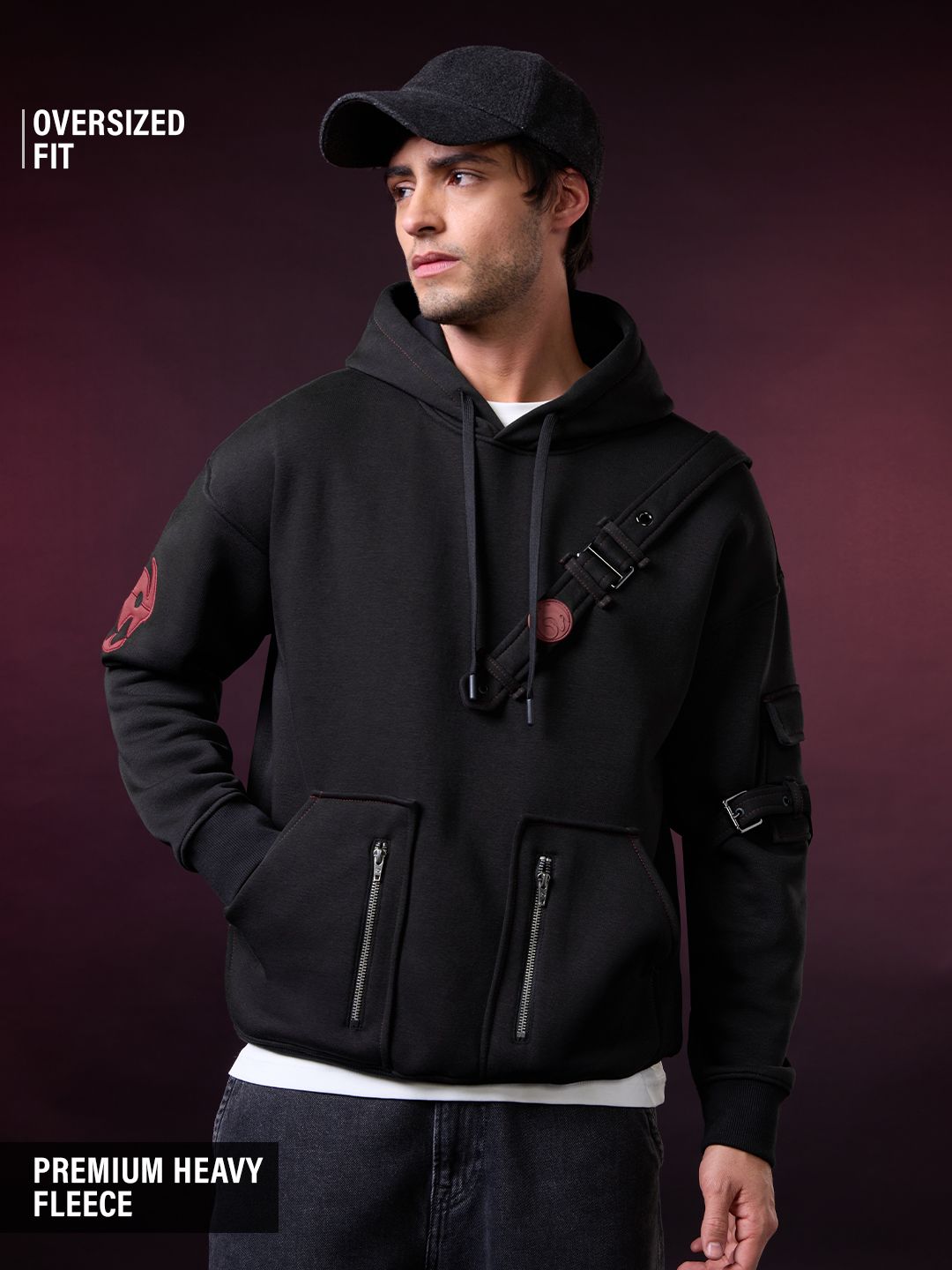 How To Train Your Dragon: Night Fury Men Oversized Hoodies