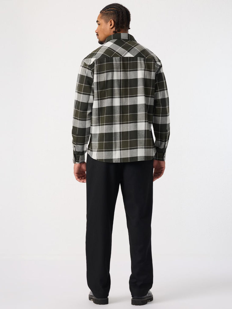 Plaid Shirt: Verdant Men Relaxed Shirts