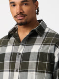 Plaid Shirt: Verdant Men Relaxed Shirts