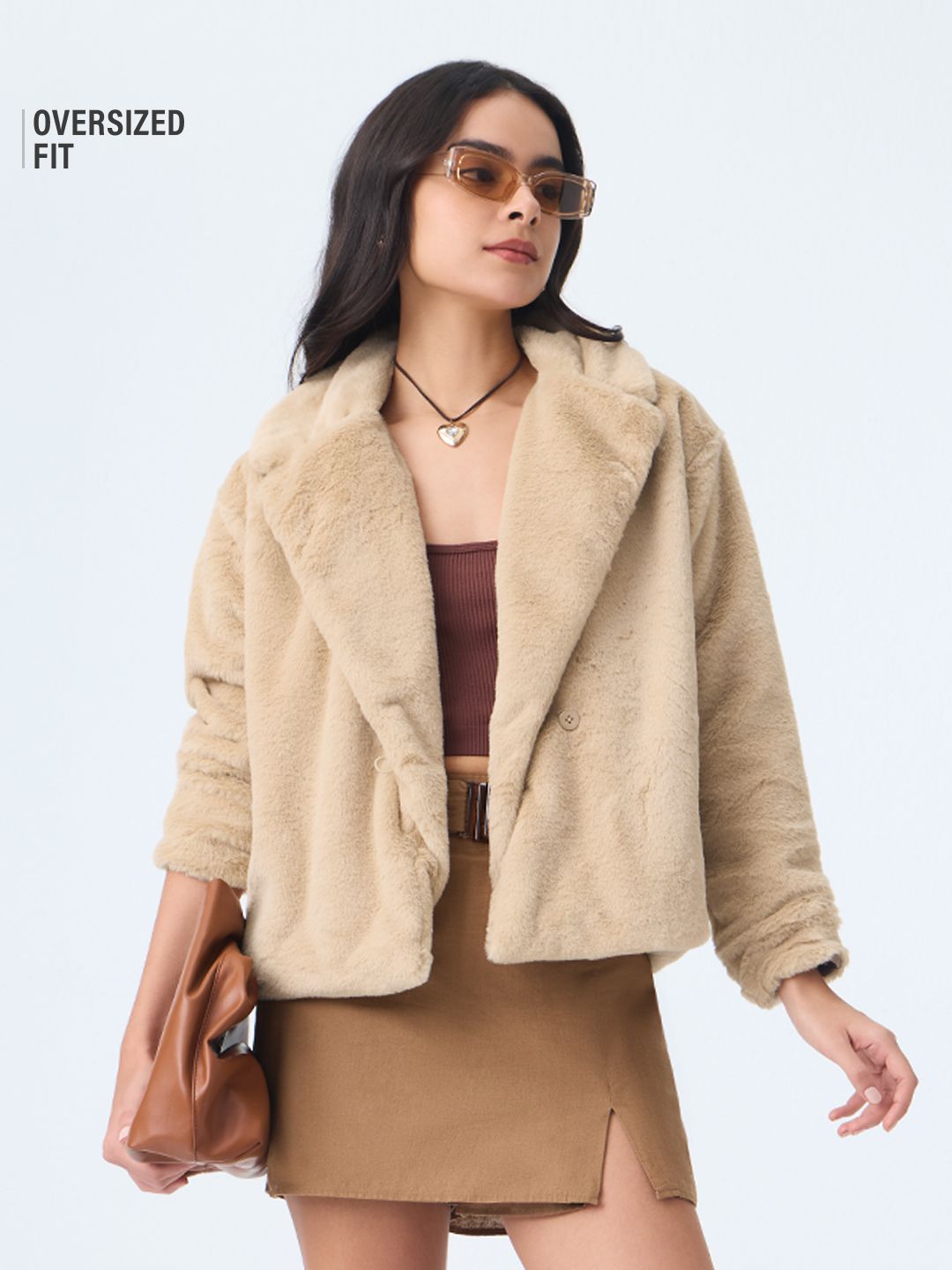 Fur Jacket: Biscotti Women Oversized Jackets