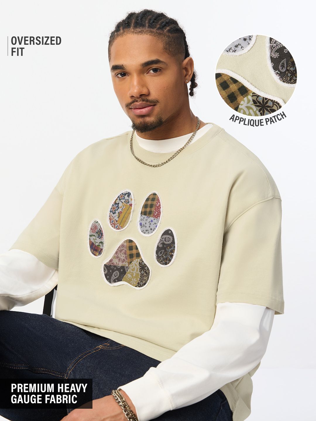 Pets On Prints: Big Paw Oversized T-Shirts