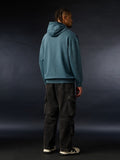 Korean Hoodie: Teal Men Oversized Hoodies
