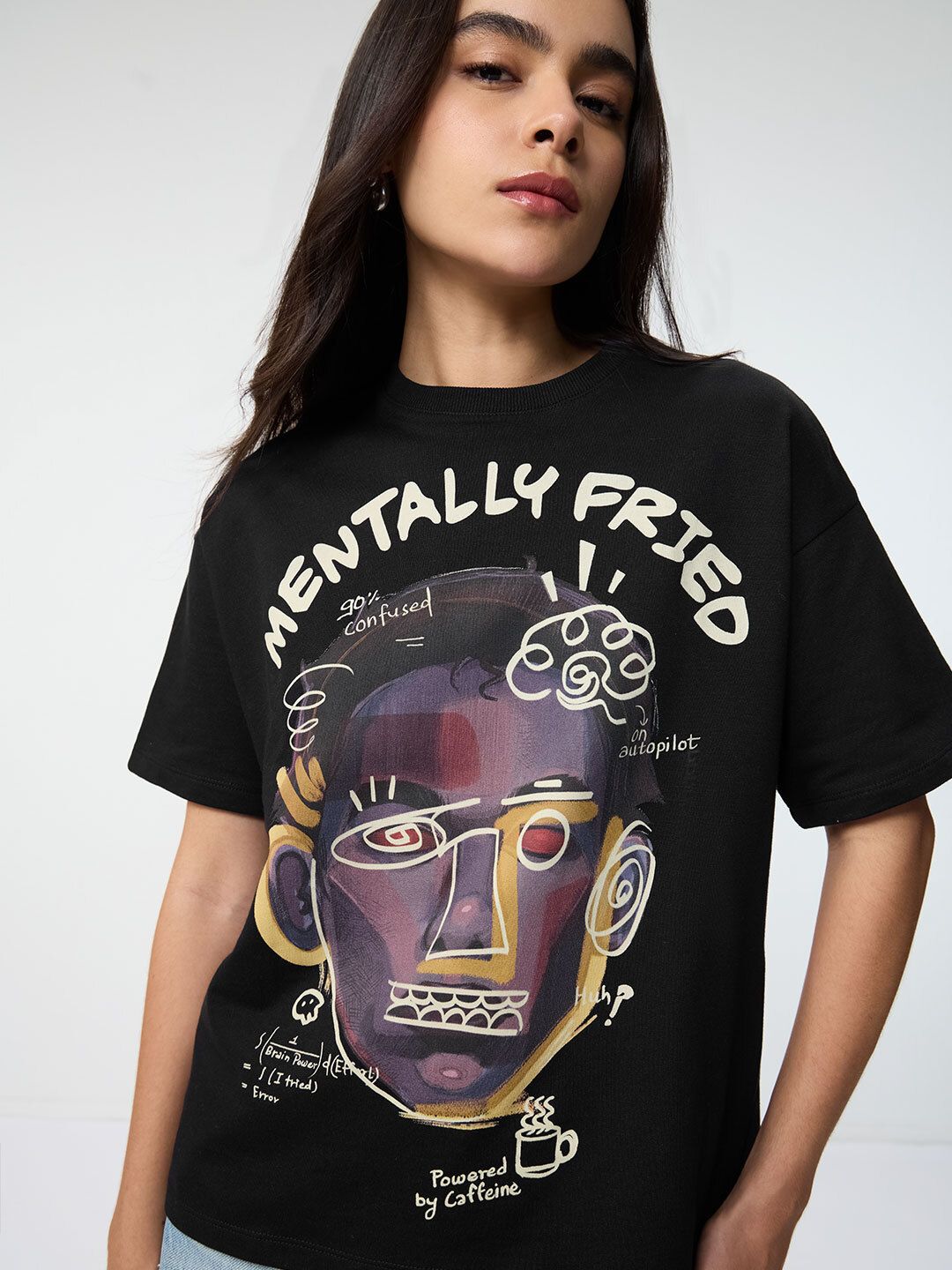TSS Originals: Mentally Fried Women Oversized T-Shirts