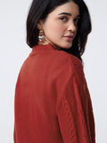 Cable-Knit Sweater: Flame Women Oversized Sweaters