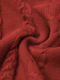 Cable-Knit Sweater: Flame Women Oversized Sweaters