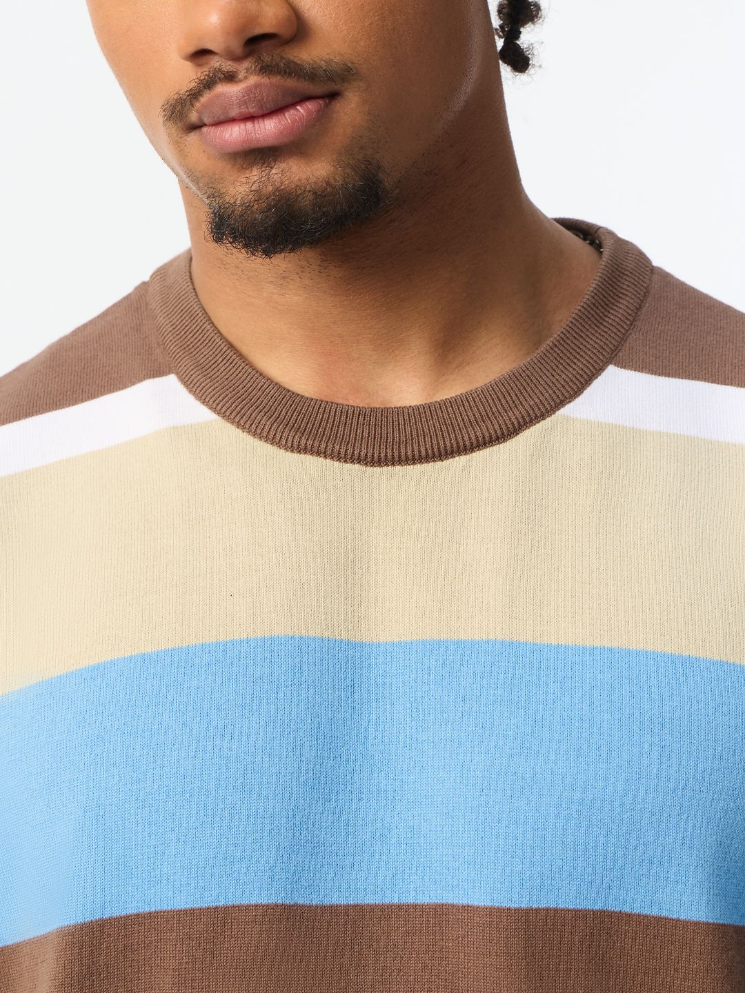 Flatknit Stripe T-Shirt: Nautica Oversized T-Shirts