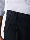 Korean Pants: Indigo Stripes Men Super Flex Pants