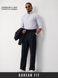 Korean Pants: Indigo Stripes Men Super Flex Pants