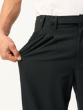Korean Pants: Black Stripes Men Super Flex Pants