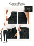 Korean Pants: Black Stripes Men Super Flex Pants