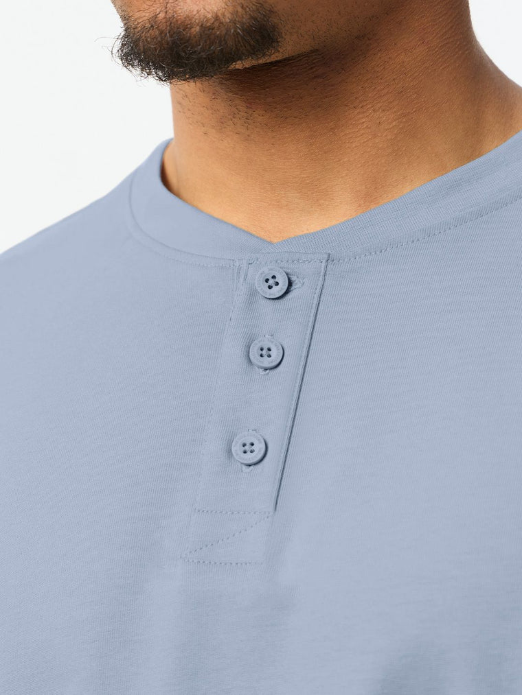 Henley Polo: Marine Oversized Polos
