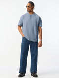 Henley Polo: Marine Oversized Polos
