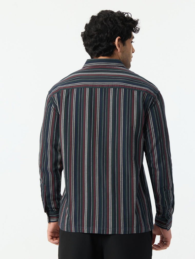 Striped Shirt: Amazonia Men Relaxed Shirts