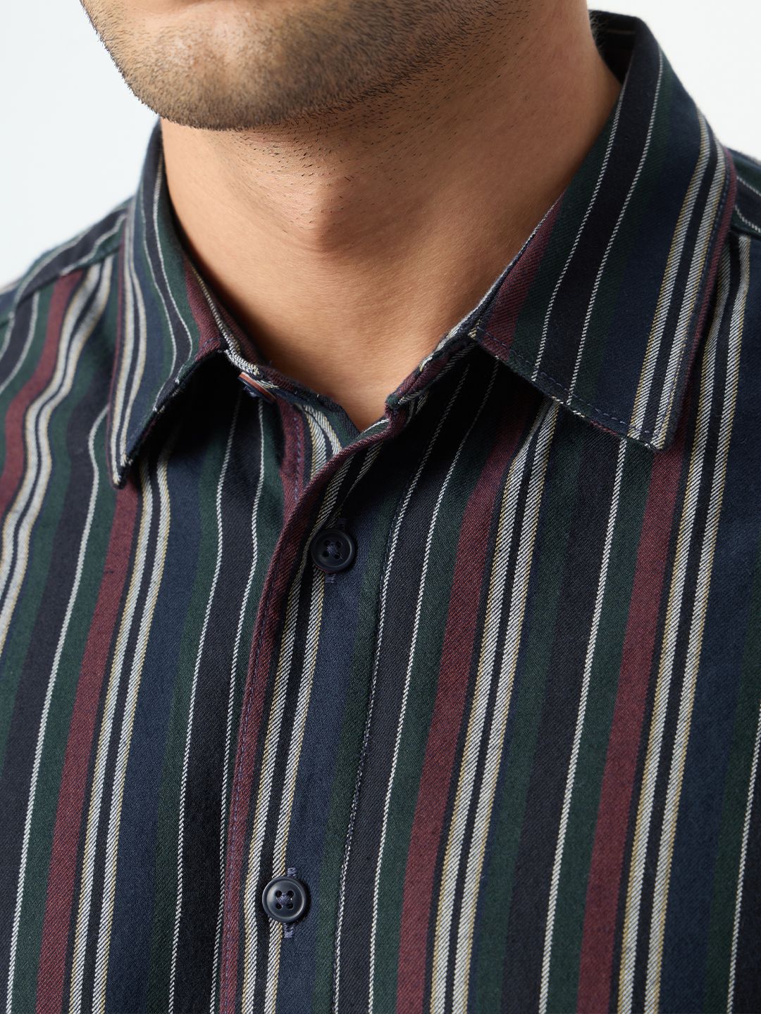 Striped Shirt: Amazonia Men Relaxed Shirts