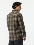 Plaid Shirt: Sepia Shirts
