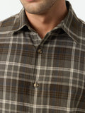 Plaid Shirt: Sepia Shirts