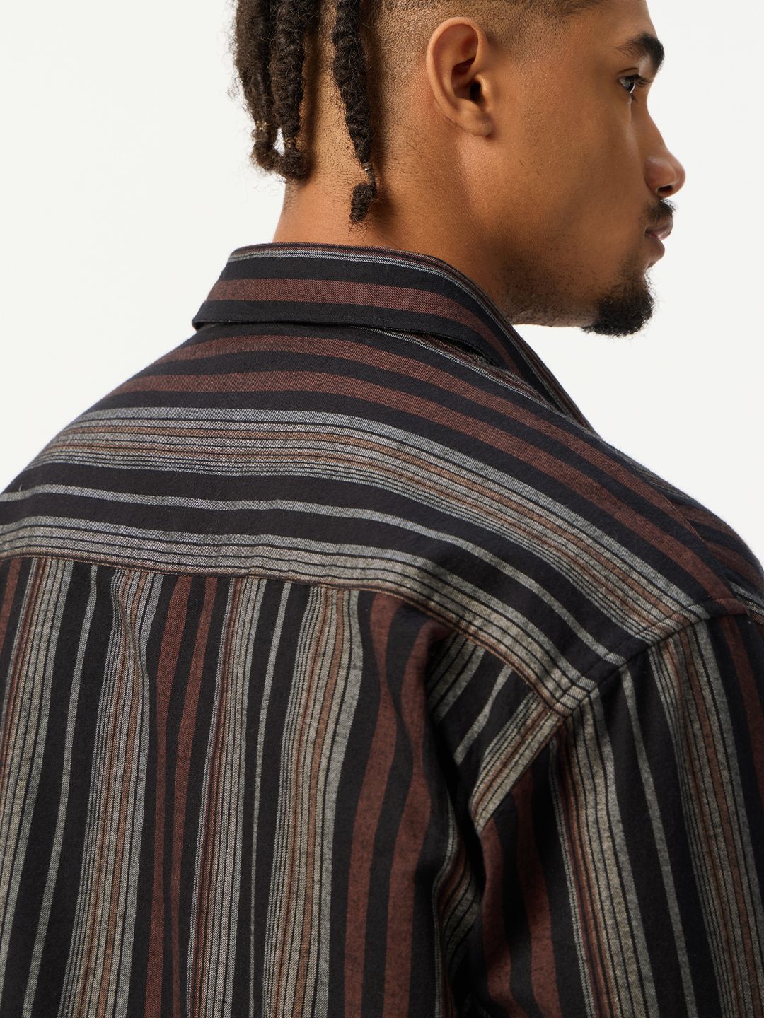 Striped Shirt: Roman Men Relaxed Shirts