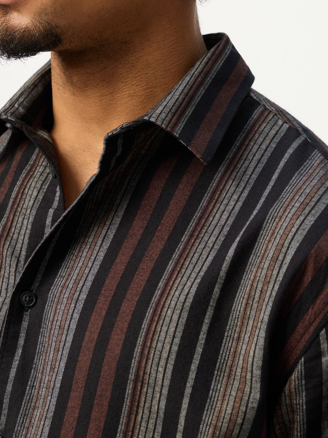 Striped Shirt: Roman Men Relaxed Shirts