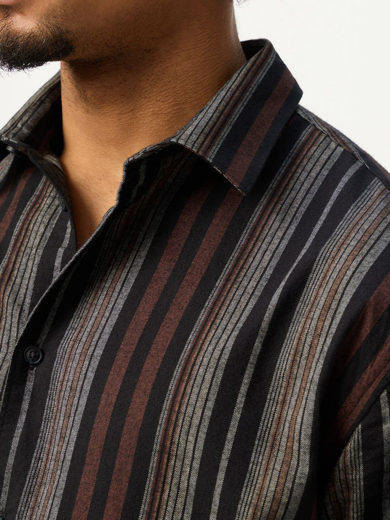 Striped Shirt: Roman Men Relaxed Shirts