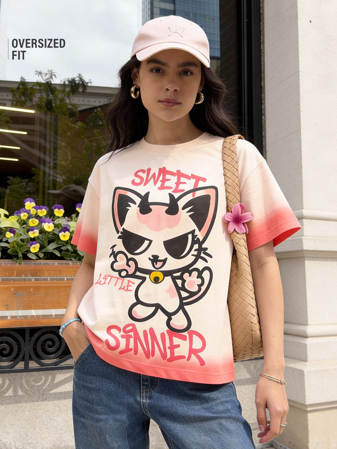 Pets Stories: Little Sinner Women Oversized T-Shirts