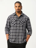 Plaid Shirt: Black Pearl Men Utility Shirts