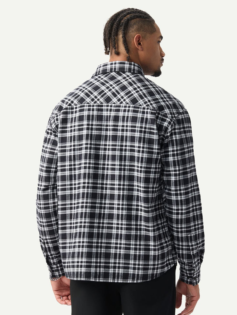 Plaid Shirt: Black Pearl Men Utility Shirts